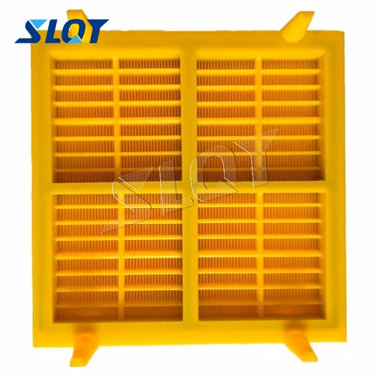 L305 mm x B 305 mm, 0,1 mm Öffnung, modulares Entwässerungssieb, Polyurethan-Sandpaneel
